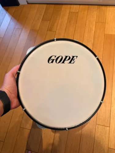 Pandeiro profissional Gope 10 polegadas Madeira Pele de Nylon