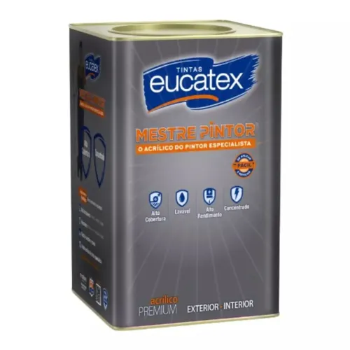 5 latas de Tinta acrílica branca 120 cada 2 piso grafeno 180 cada