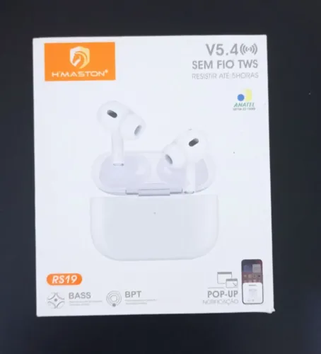 Fone de ouvido sem fio TWS H'Maston RS19