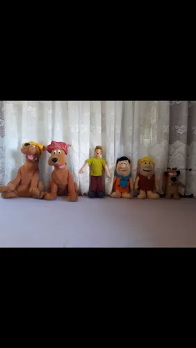Pelúcias originais Hanna Barbera, da década de 60 ou 70.