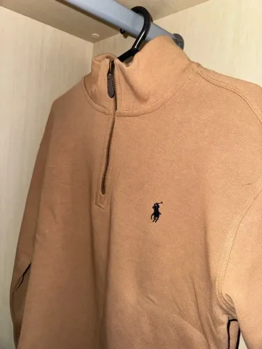 Quarter zip ralph Lauren original bege