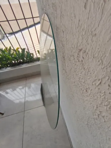 [Oportunidade] Tampo Redondo de Vidro 6mm Transparente 120 cm Diâmetro