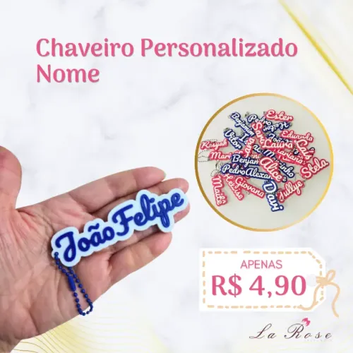 Chaveiro Personalizado Nome