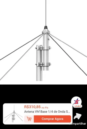 Antena Base AP0162 STEELBRAS 