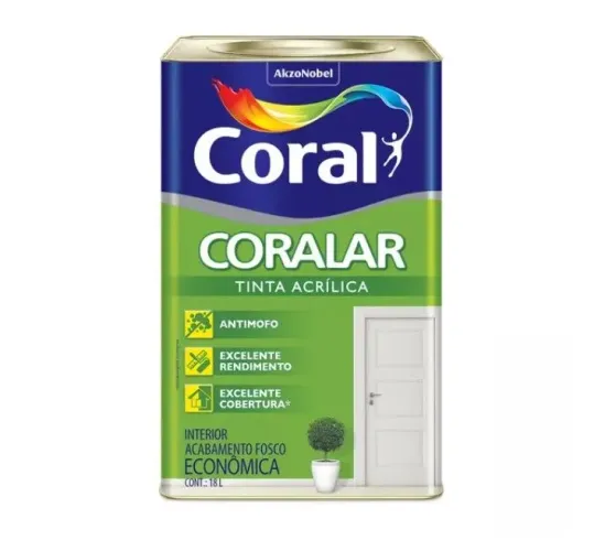 Tinta Coralar 18L Branco Gelo