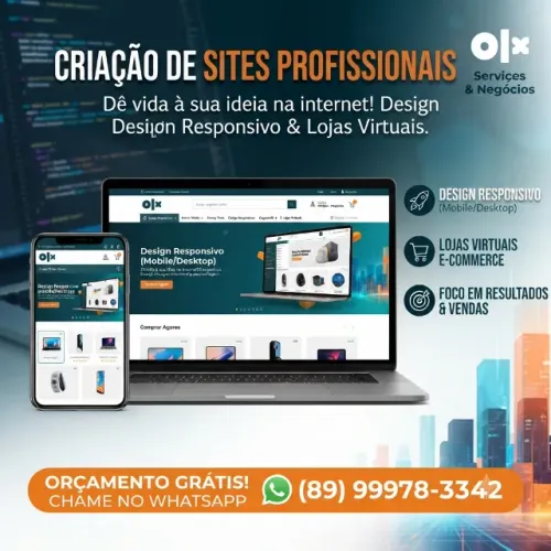 Criação de Sites Profissionais e Lojas Virtuais