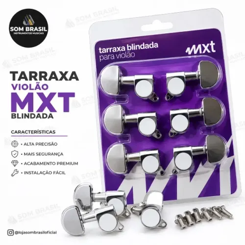 Tarraxa Blindada Para Violão MXT