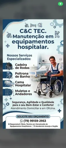 Manutenção em equipamentos hospitalar