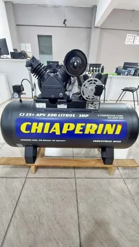 Compressor de Ar 200L 3hp 175psi Chiaperini - Novo/Loja
