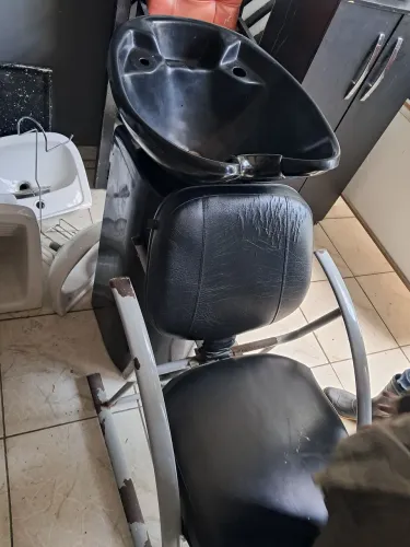 Cadeira de lavar cabelo lavatório