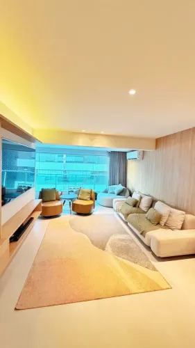 Apartamento a venda em Alphaville 1 com 3 suites e mobiliado na Mansão Reserva Real