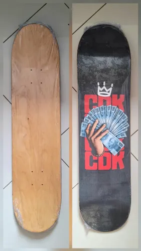 Shape novo de skate de marfim 8.0