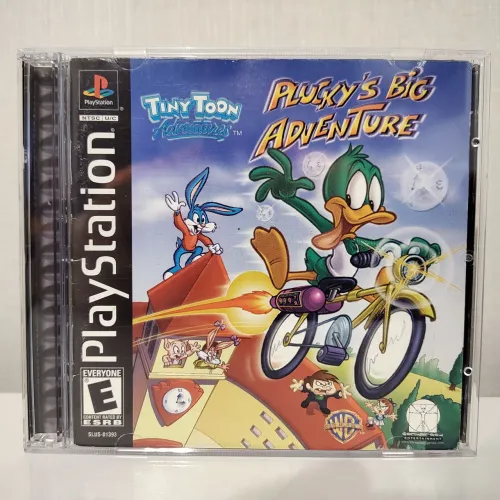 Jogo Tiny Toon Adventures Plucky's Big Adventure PS1 Original Americano Completo CIB