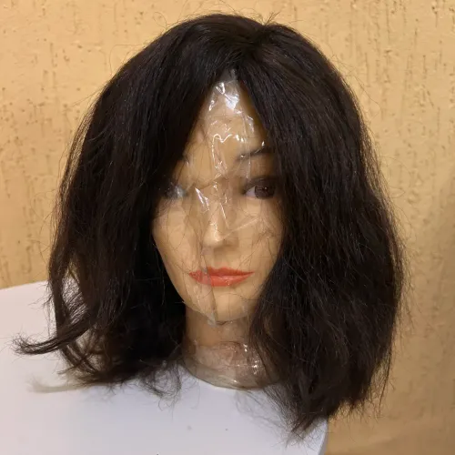 Peruca lace wig cabelo humano brasileiro ondulado 200 gramas