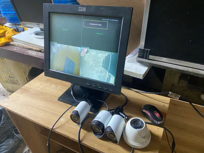 conjunto 4 cameras de segurança profissional