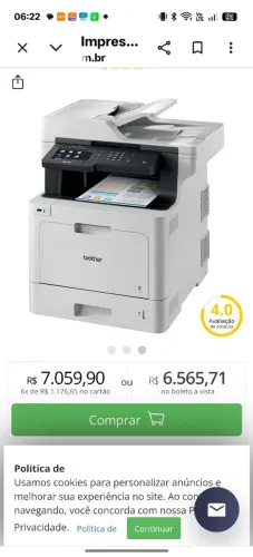 Impressora brother MFC 8900