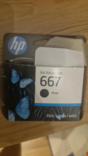Cartucho HP 667 Preto Original - Embalagem Aberta