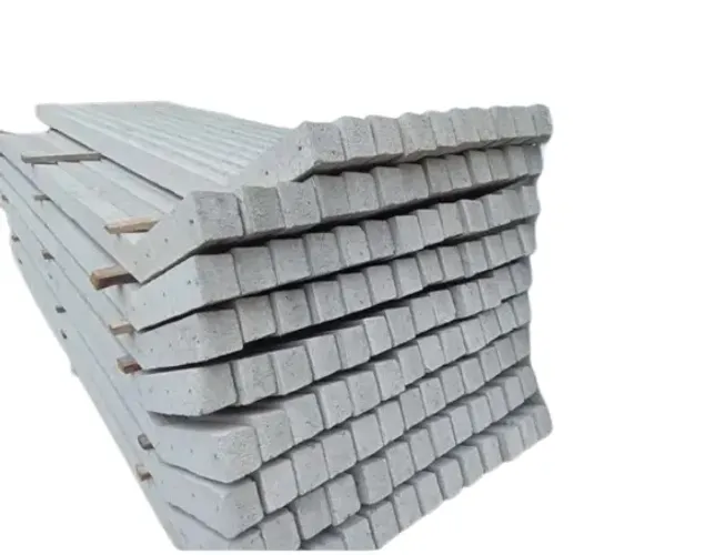 Palanque de concreto curvado para cerca alambrado