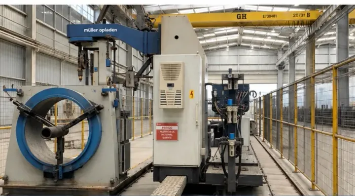 MÁQUINA CNC DE CORTE 3D DE TUBOS MÜLLER OPLADEN