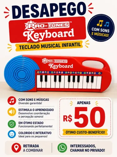 Brinquedo Piano musical