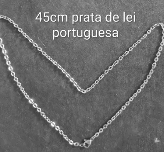 Cordão de Prata de Lei Portuguesa. Malha Tradicional. 45cm. 15gr