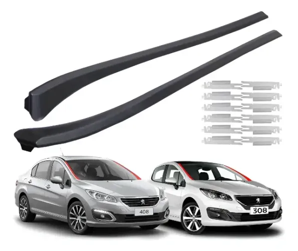 Par Moldura Externa Coluna Para-brisa Peugeot 308 408 - Todos