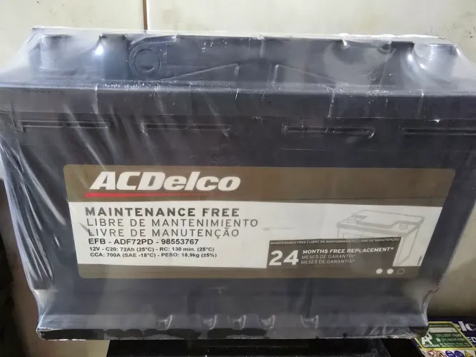 Baterias Automotivas 72 Amperes Acdelco E.F B