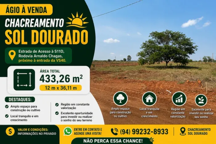 Ágio Chacreamento Sol dourado