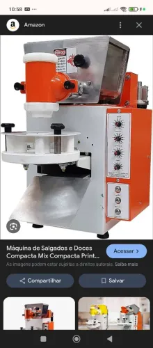 Máquina de fazer salgados..