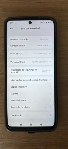 Celular Xaomi Redmi 13x 256 GB