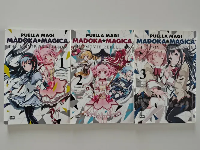 Madoka Mágica - The Movie Rebellion - Coleção Completa - Vol 1 ao 3 (Usado)
