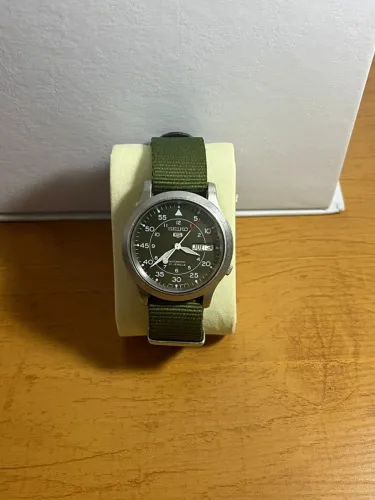 Relógio Seiko Automático Militar / Field Watch - Pulseira NATO Verde