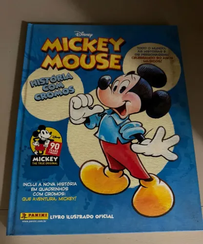 Livro ilustrado Mickey Mouse - História com cromos - COMPLETO