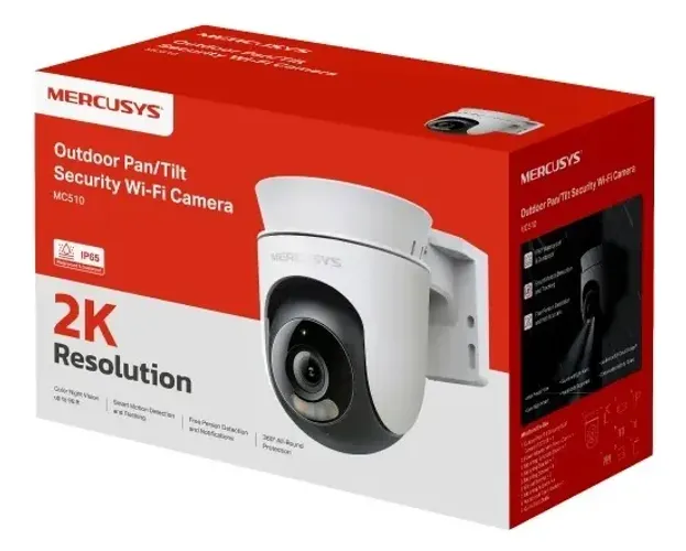 Câmera Segurança Wifi 2K 360° Interno/Externo TP-Link - Nova