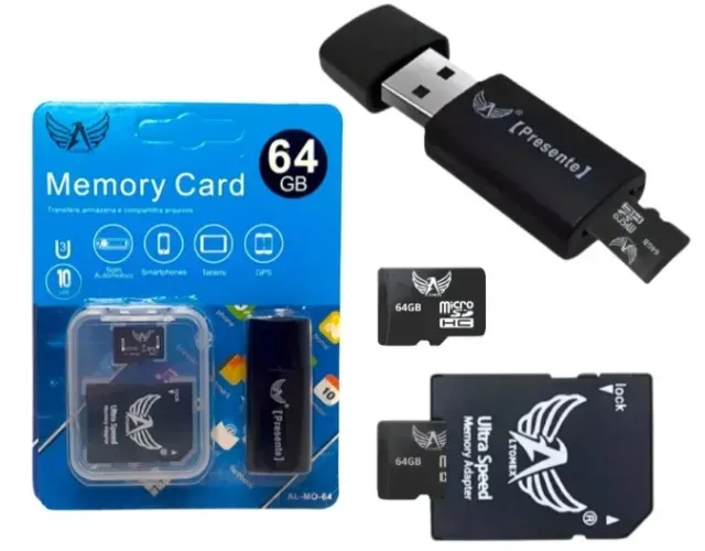 CARTÃO DE MEMORIA 64GB CARTÃO SD