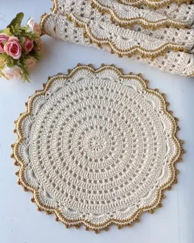 Sousplat luxo ( conjunto 4 lugares)