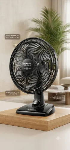 Ventilador de Mesa 40cm Power Mondial Silencioso 110v