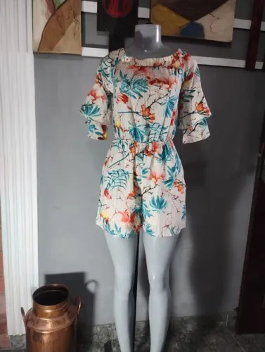 Macaquinho estampado ( Tam G)