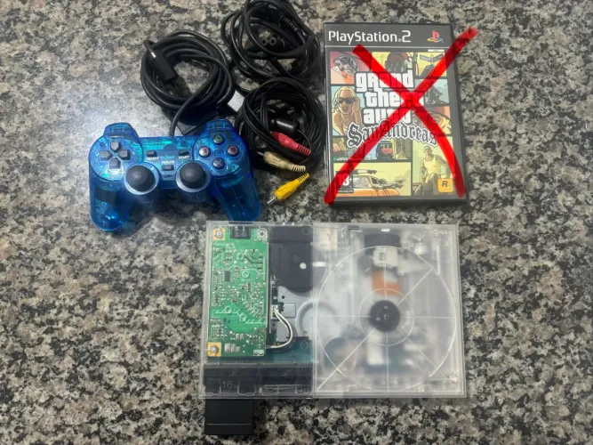 PS2 somente console  funcionando perfeitamente leitor top