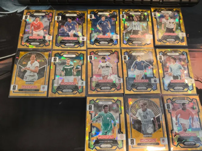 Panini monopoly prizm adrenalyn xl 2026 Gold Ice cracked - Preço unitário 35 reais