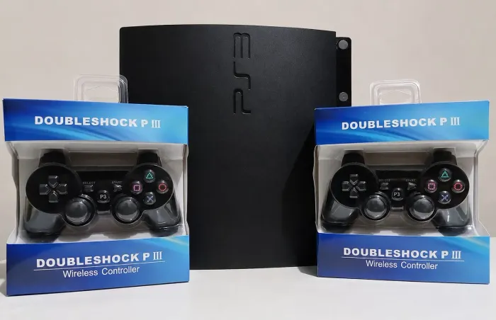 PS3 Slim destravado 500 gigas 50 jogos seminovo completo garantia