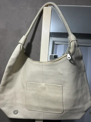 Bolsa de couro branca
