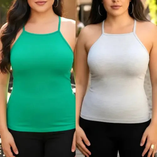 2 Regatas de Alça Verão Femininas