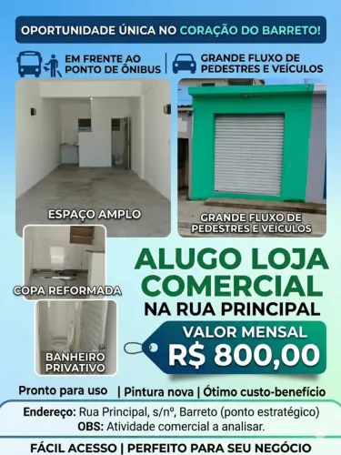 Alugo loja no Barreto em Macaé