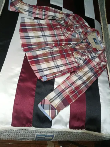 Camisa xadrez manga comprida