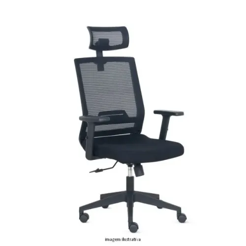 Cadeira de escritório com apoio de cabeça Volt FK - ergonômica