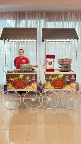 Crepe / algodão / pipoca / cachorro quente / Fini