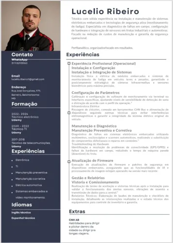 Técnico Especialista: Monitoramento de Fadiga e Telemetria
