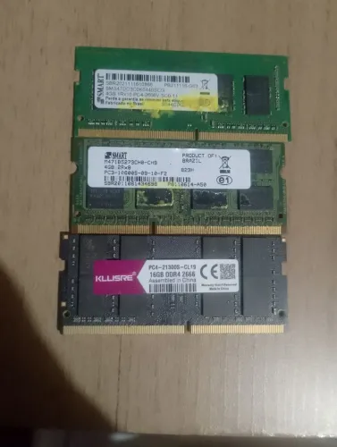 Memórias RAM para Notebook DDR3 e DDR4 (4GB e 16GB)