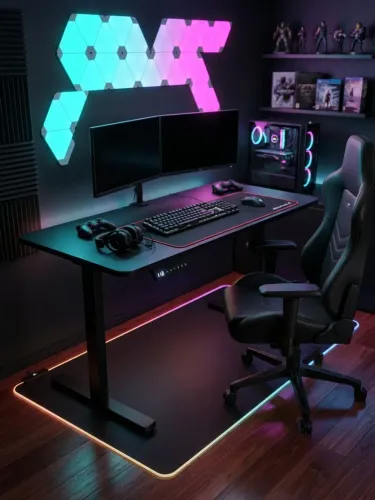 MESA GAMER ELETRIC4, ATE 1 METRO E MEIO DE ALTURA !